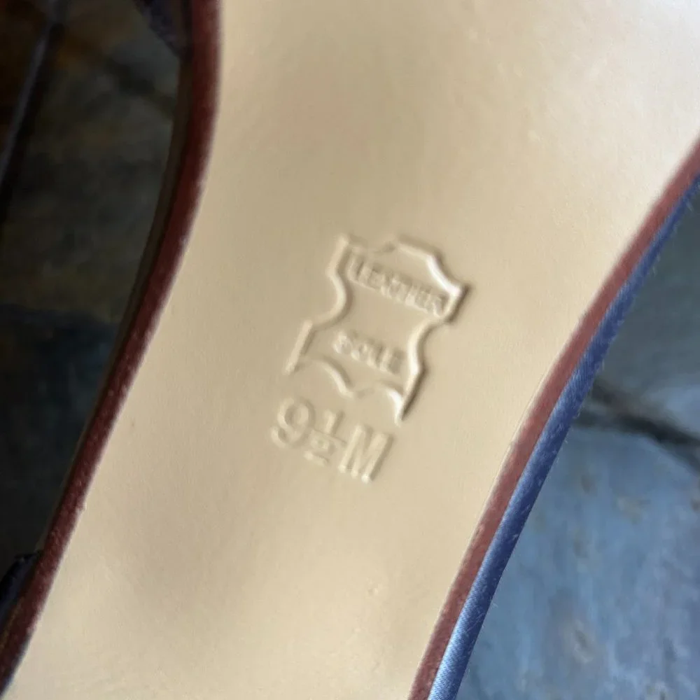 “Abby” Satin d’Orsay Bridal Pump w/kitten heel (size 9.5)